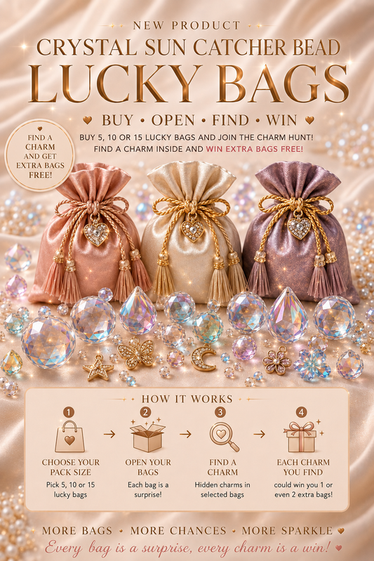 ✨ Crystal Sun Catcher Bead Lucky Bags ✨